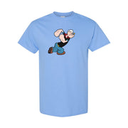 Men's Popeye Cotton T-Shirt - Sky Blue