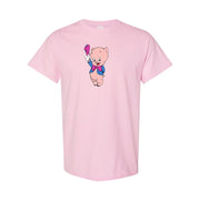 Men's Porky Pig Cotton T-Shirt - Pink