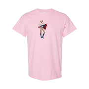 Men's Power Girl Cotton T-Shirt - Pink