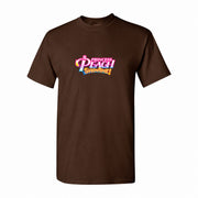 Men's Princess Peach Cotton T-Shirt - Dark Brown