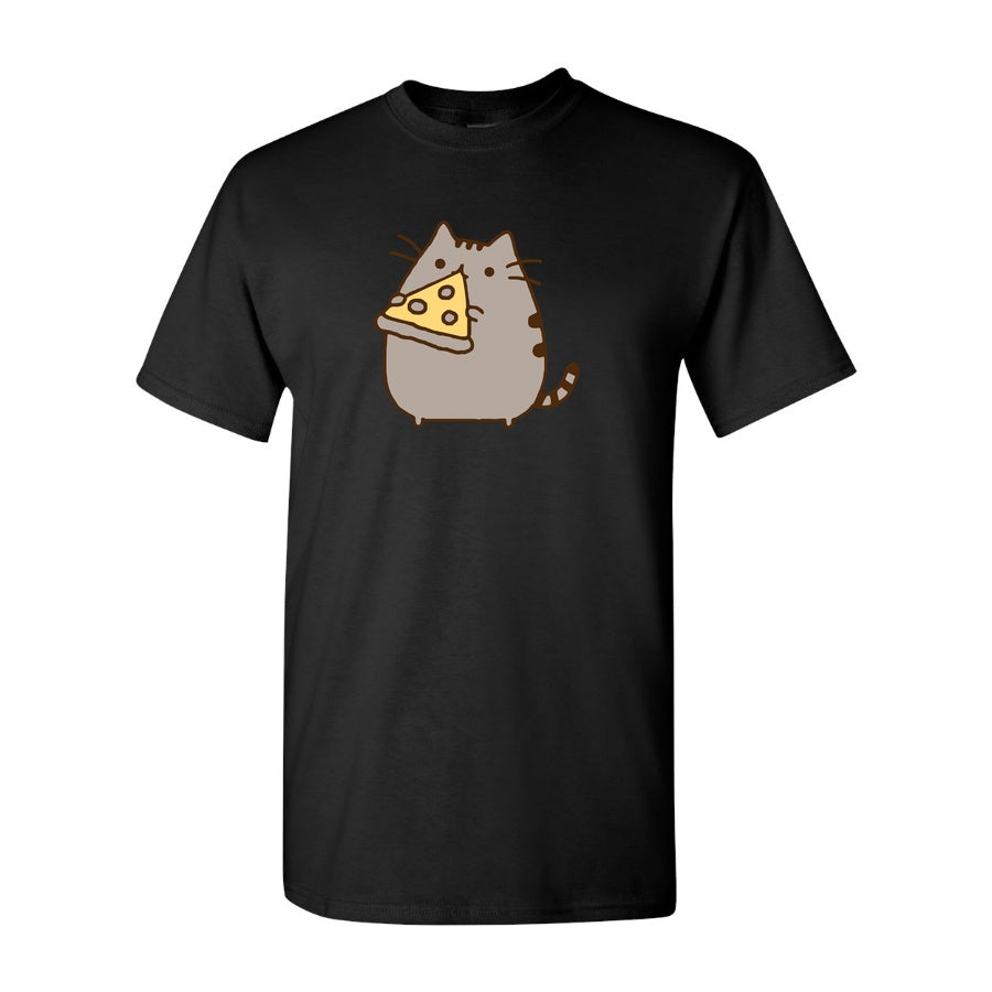 Men's Pusheen Cotton T-Shirt - Black