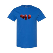 Men's Red Hood Cotton T-Shirt - Blue