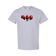 Men's Red Hood Cotton T-Shirt - Grey