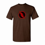 Men's Reverse-Flash Cotton T-Shirt - Dark Brown