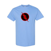 Men's Reverse-Flash Cotton T-Shirt - Sky Blue