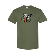 Men's Rocket Raccoon Cotton T-Shirt - Army Green