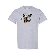 Men's Rocket Raccoon Cotton T-Shirt - Grey