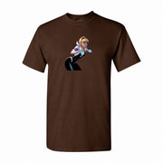 Men's Spider-Gwen Cotton T-Shirt - Dark Brown