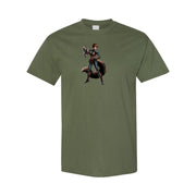 Men's Squirrel Girl Cotton T-Shirt - Army Green
