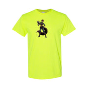 Men's Squirrel Girl Cotton T-Shirt - Safety Green