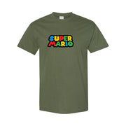 Men's Super Mario Cotton T-Shirt - Army Green