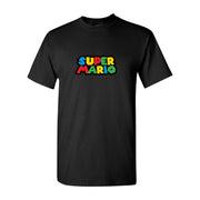 Men's Super Mario Cotton T-Shirt - Black