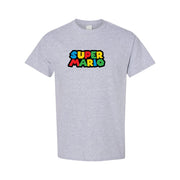 Men's Super Mario Cotton T-Shirt - Grey