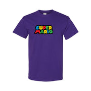 Men's Super Mario Cotton T-Shirt - Purple