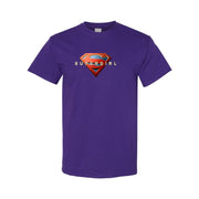 Men's Supergirl Cotton T-Shirt - Purple