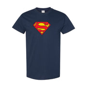 Men's Superman Cotton T-Shirt - Navy
