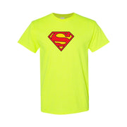 Men's Superman Cotton T-Shirt - Safety Green