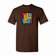 Men's Teen Titans Cotton T-Shirt - Dark Brown
