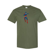 Men's The Atom Cotton T-Shirt - Army Green