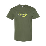 Men's Aquaman cotton T-shirt in Army Green