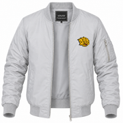 Men's Arkansas-Pine Bluff Bomber Jacket | Color: Grey | Front