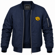 Men's Arkansas-Pine Bluff Bomber Jacket | Color: Navy | Front