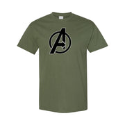 Men's Avengers cotton T-shirt in Army Green
