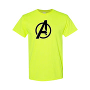 Men's Avengers cotton T-shirt in Safety Green