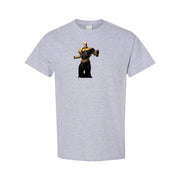Men's Black Adam cotton T-shirt in Gray