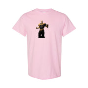 Men's Black Adam cotton T-shirt in Pink