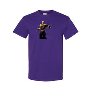 Men's Black Adam cotton T-shirt in Purple