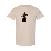 Men's Black Adam cotton T-shirt in Tan