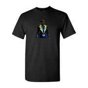Men's Black Lightning cotton T-shirt in Black