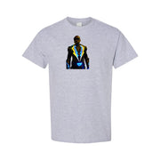 Men's Black Lightning cotton T-shirt in Gray
