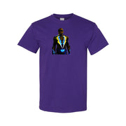 Men's Black Lightning cotton T-shirt in Purple