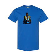 Men's Black Lightning cotton T-shirt in Royal Blue