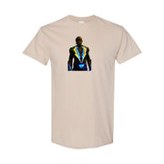 Men's Black Lightning cotton T-shirt in Tan