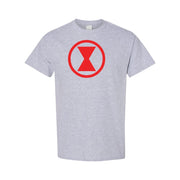 Men's Black Widow cotton T-shirt in Gray