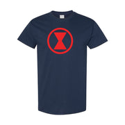 Men's Black Widow cotton T-shirt in Navy