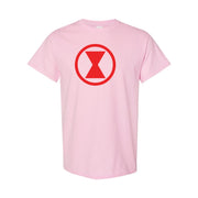 Men's Black Widow cotton T-shirt in Pink