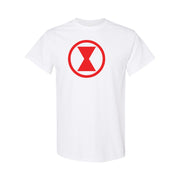 Men's Black Widow cotton T-shirt in White