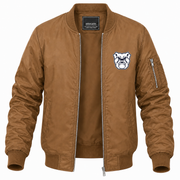 Men's Butler Bomber Jacket | Color: Brown | Front