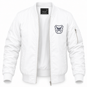 Men's Butler Bomber Jacket | Color: White | Front