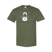 Men's Captain America cotton T-shirt in Army Green