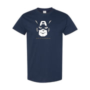Men's Captain America cotton T-shirt in Navy