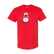 Men's Captain America cotton T-shirt in Red
