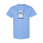 Men's Captain America cotton T-shirt in Sky Blue