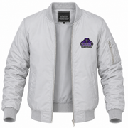 Men's Central Arkansas Bomber Jacket | Color: Grey | Front