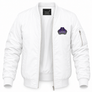 Men's Central Arkansas Bomber Jacket | Color: White | Front