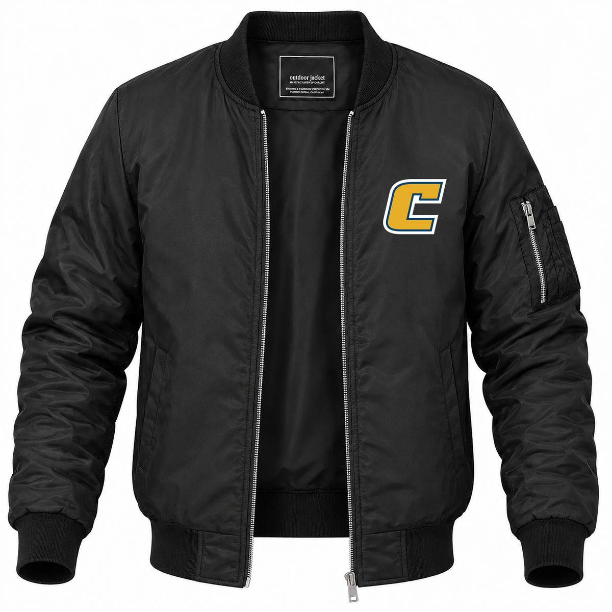Men's Chattanooga Bomber Jacket | Color: Black | Front